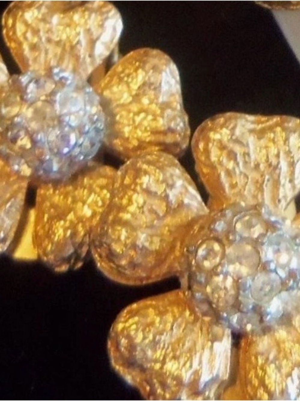 Benedikt NY Goldplated Flower Crystal Center Clip-On Earrings - Women Jewelry
